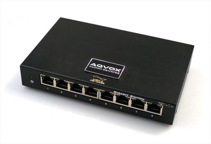 AQVOX SWITCH SE audiophiler High-End Netzwerk LAN Isolator